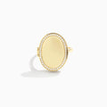 Personalized Oval Locket Ring