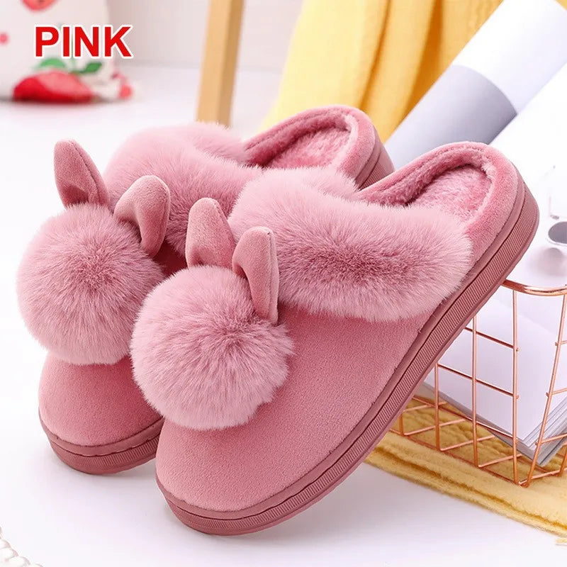 Cute Women's Rabbit Ear Slippers