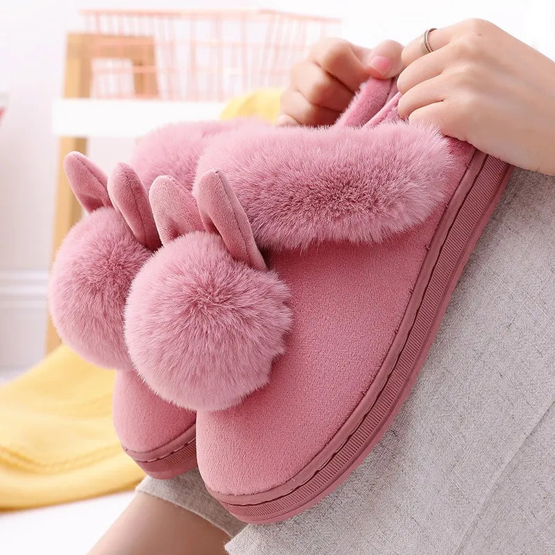 Cute Women's Rabbit Ear Slippers